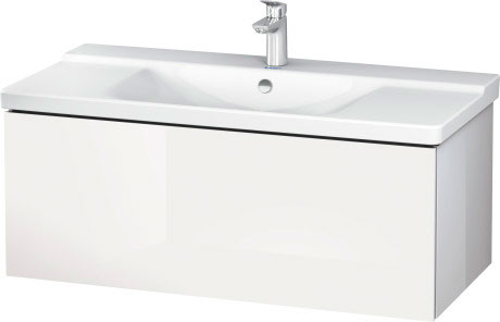 LC615005353 Тумбочка подвесная L-Cube #LC6150 1020 x 481 мм Каштан темный, декор Duravit - Вид №2