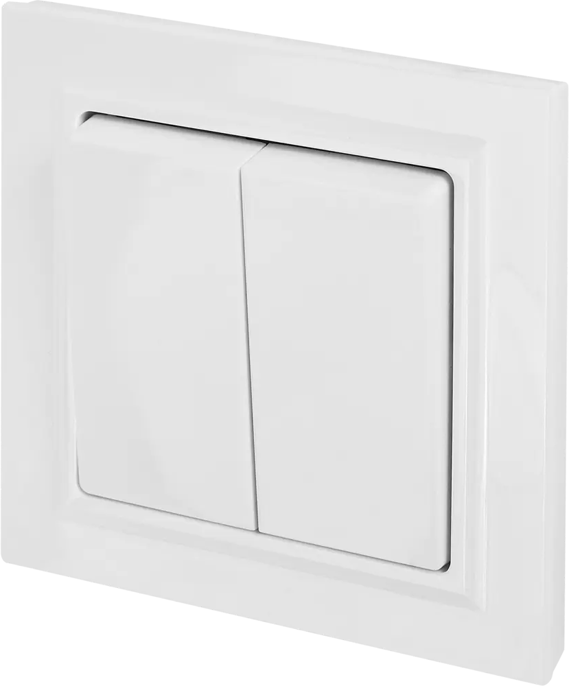 Выключатель IEK Brite двухклавишный скрытого монтажа 87761701