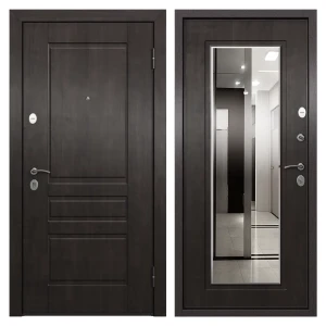 Дверь входная металлическая Грата 860 мм правая цвет скай мореный РР