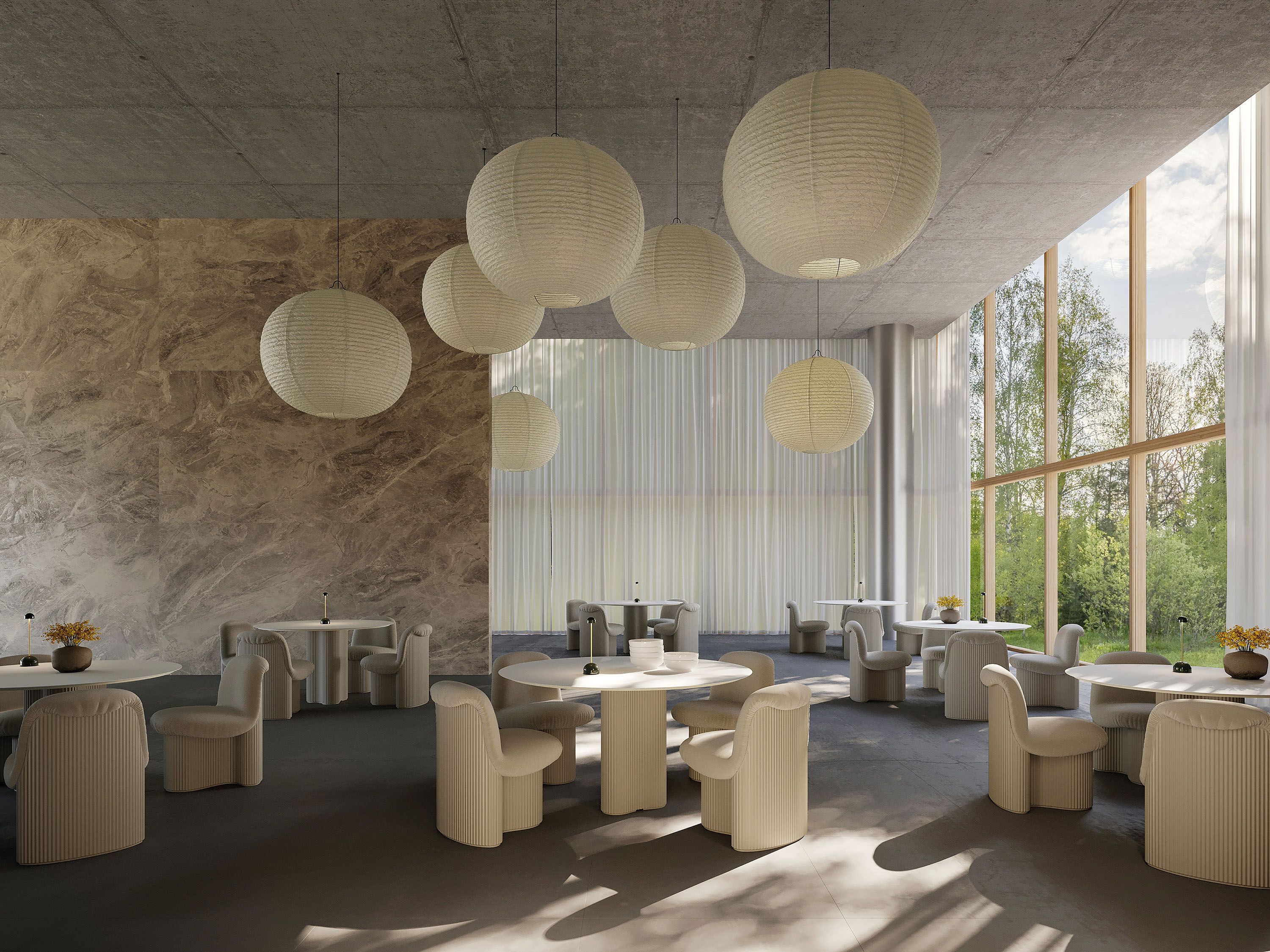 Круглый стол с термополимерным основанием Andreu World Bolete ARCH-00112779 - Вид №3