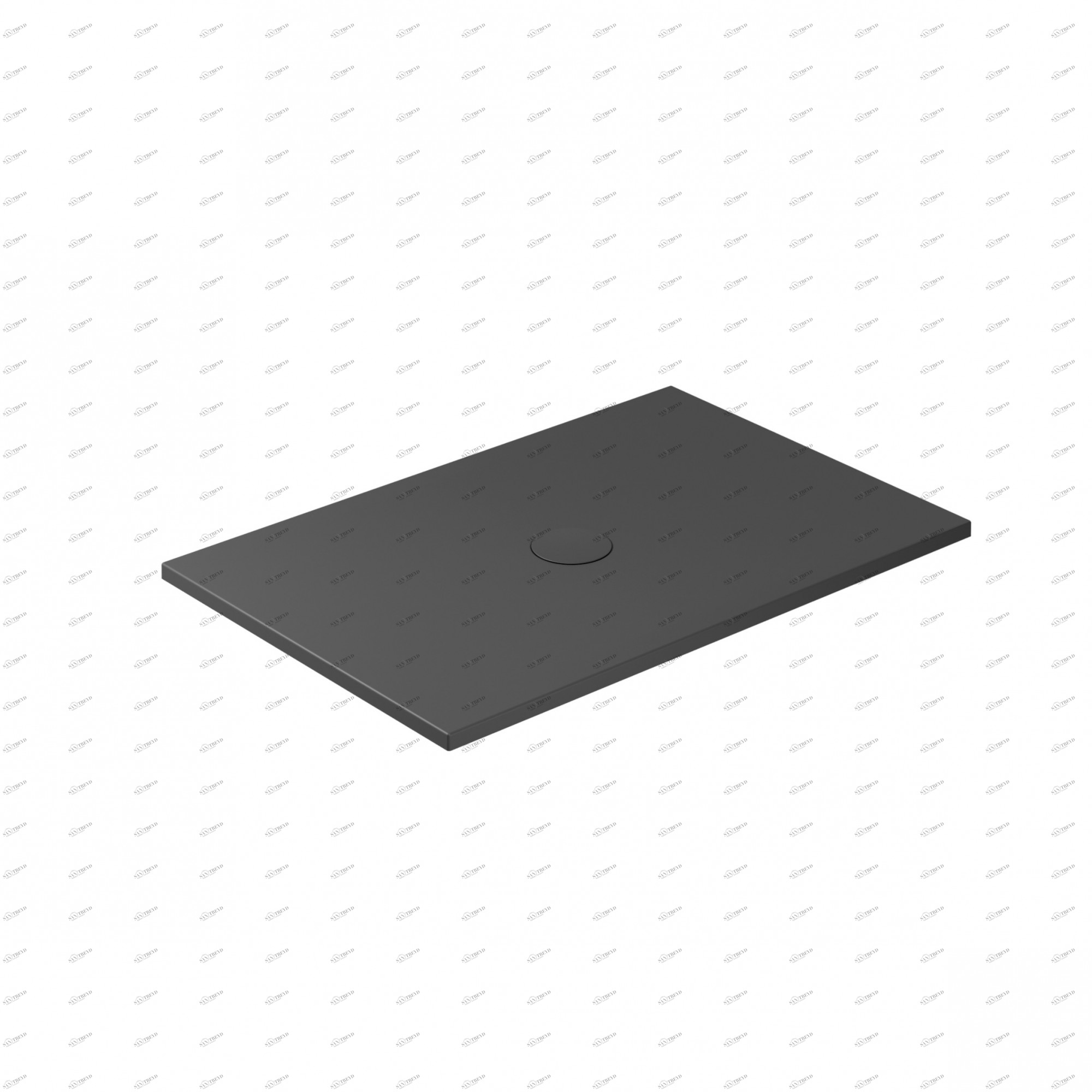 Поддон керамический 120x80 Черный  1051NEMT GALASSIA Shower Trays