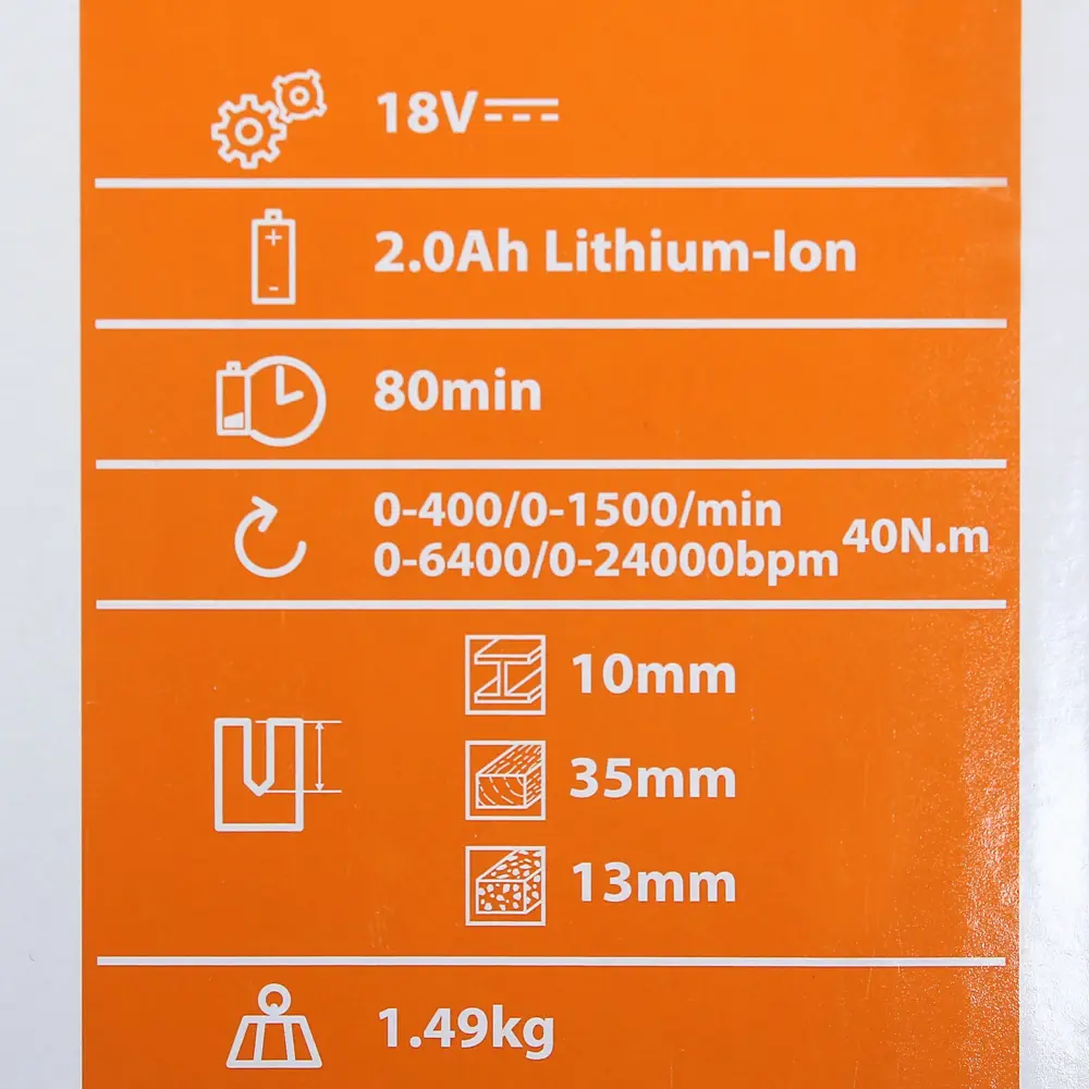 Дрель-шуруповерт аккумуляторная ударная Dexter Power CDI219LD.1, 18 В Li-ion 2 Ач 81944904 STLM-2194729  - Вид №6