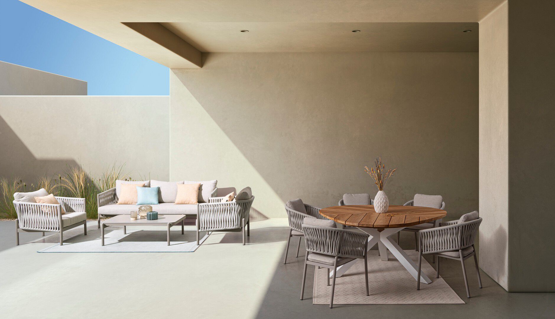 3-местный тканевый съемный садовый диван BIZZOTTO Florencia ARCH-00031427 - Вид №2