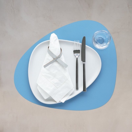 991125 NUPO cool blue подстановочная салфетка фигурная 37x44 см, толщина 1,6 мм;LIND DNA  - Вид №1