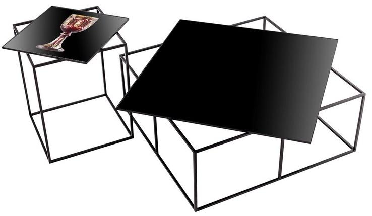 MOMENTI Металлический высокий квадратный стол The black attitude sun-id-1485427 - Вид №2