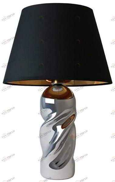 Mineheart Настольная лампа из стекла с тканевым абажуром  Lig/061 