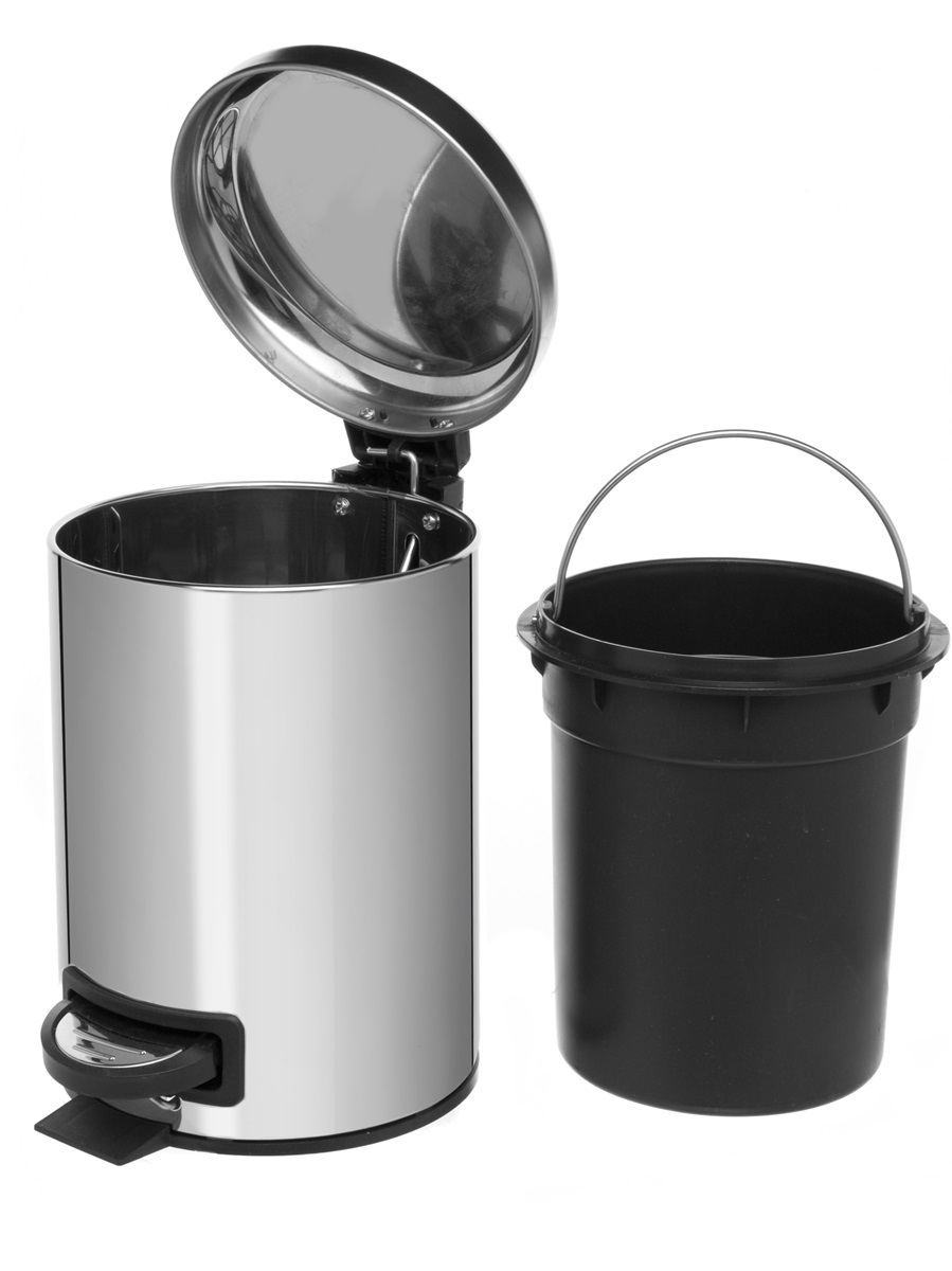 Вёдра с педалью и крышкой Pavo 3L Chrome NAVAKO 11526 - Вид №2