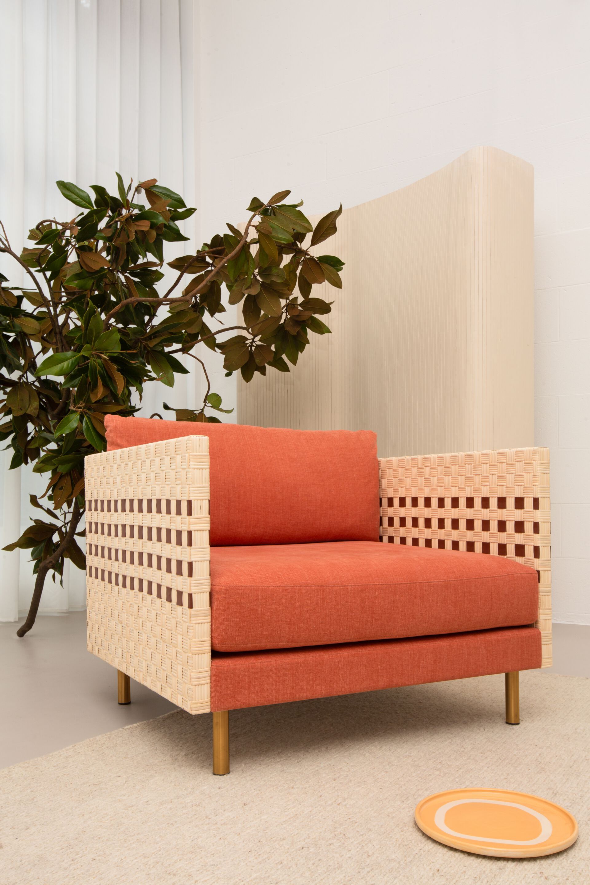 Тканевое кресло с подлокотниками Bottega Intreccio MILLI ARCH-00077754 - Вид №1