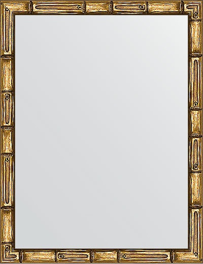 BY 1330 Зеркало в багетной раме - золотой бамбук 24 mm EVOFORM Definite