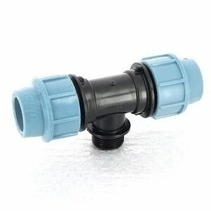 Тройник обжим-Н 32 x 3/4" для труб ПНД UNIDELTA
