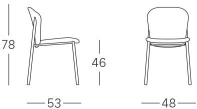 SCAB DESIGN Стул из мягкой стали Finn sun-id-1506289 - Вид №10