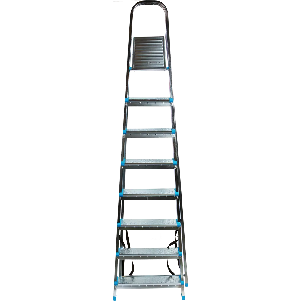 Стремянка Zalger, 8 ступеней, сталь STLM-2054665 - Вид №1