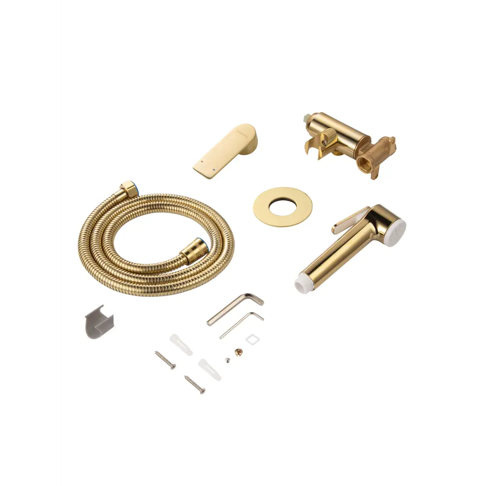 Гигиенический душ Osgard Endi набор со смесителем в цвете золото STLM-2138168 - Вид №4