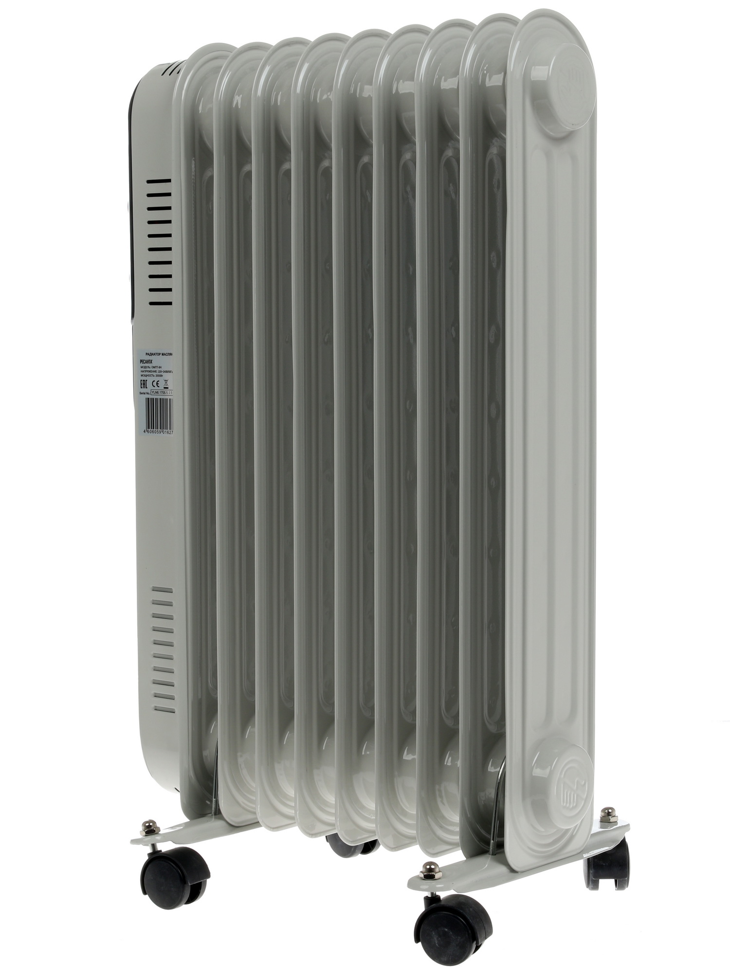 1076917 Масляный обогреватель Ресанта ОМПТ-9Н белый STDN-0129491 - Вид №2