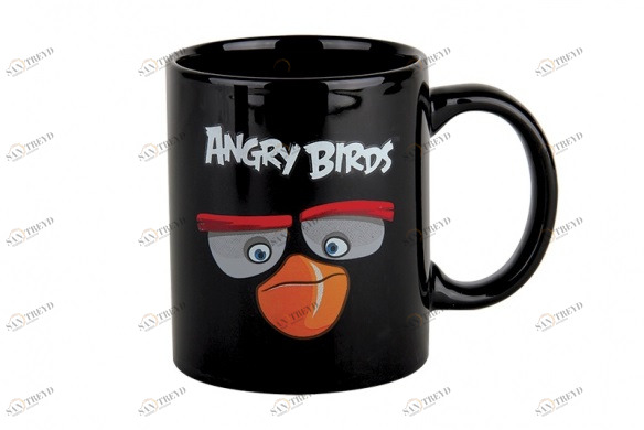 Кружка Angry Birds Movie Black 340 мл КОРАЛЛ ANGRY BIRDS MOVIE 029602 Чёрный;красный;белый 