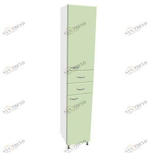 Пенал 35 прав. с корзиной салатовый RUNO 23138