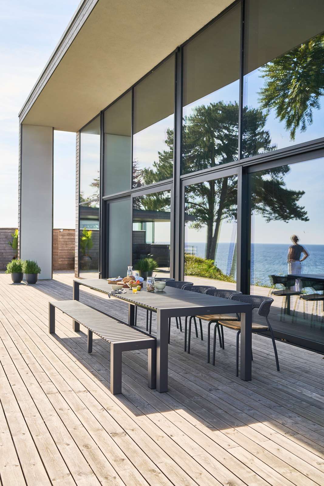 Алюминиевая выдвижная садовая скамья Mindo Mindo 111 ARCH-00091898 - Вид №3