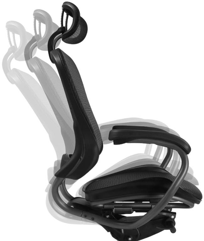 UE Chairs Офисный стул из 5-спицевой сетки с подголовником sun-id-1364513 - Вид №4