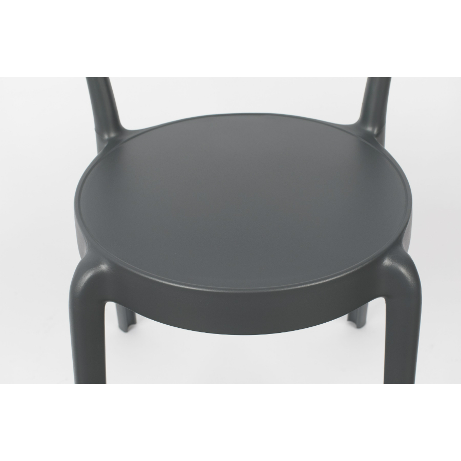 Стул Hoppe, темно-серый White Label Living 1100355 - Вид №9