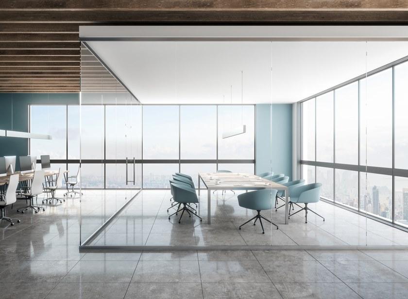 Elitable Стеклянная звуконепроницаемая сдвижная стена для офиса sun-id-1435429 - Вид №15