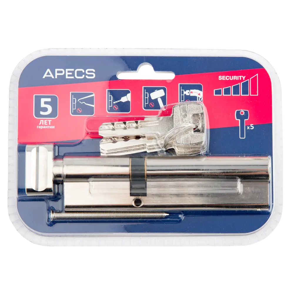 Цилиндр дверной APECS Pro с защитой от выбивания, 75x45 мм 85559800 PRO LM STLM-0063861 - Вид №3