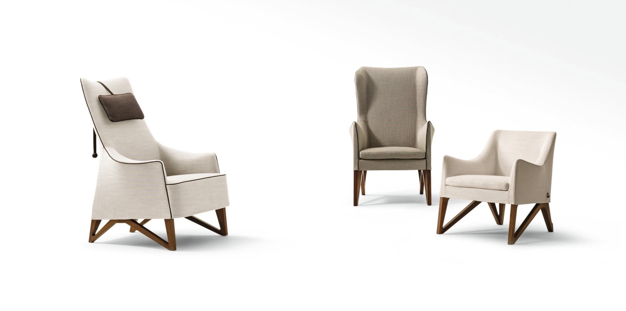 Кожаное кресло с подлокотниками Giorgetti Mobius ARCH-00110308 - Вид №5