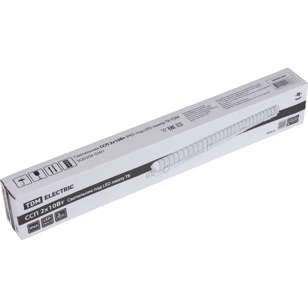 Светильник линейный влагозащищенный TDM Electric 672 мм 2x10 Вт, под светодиодную лампу 84833603 STLM-2186822  - Вид №3