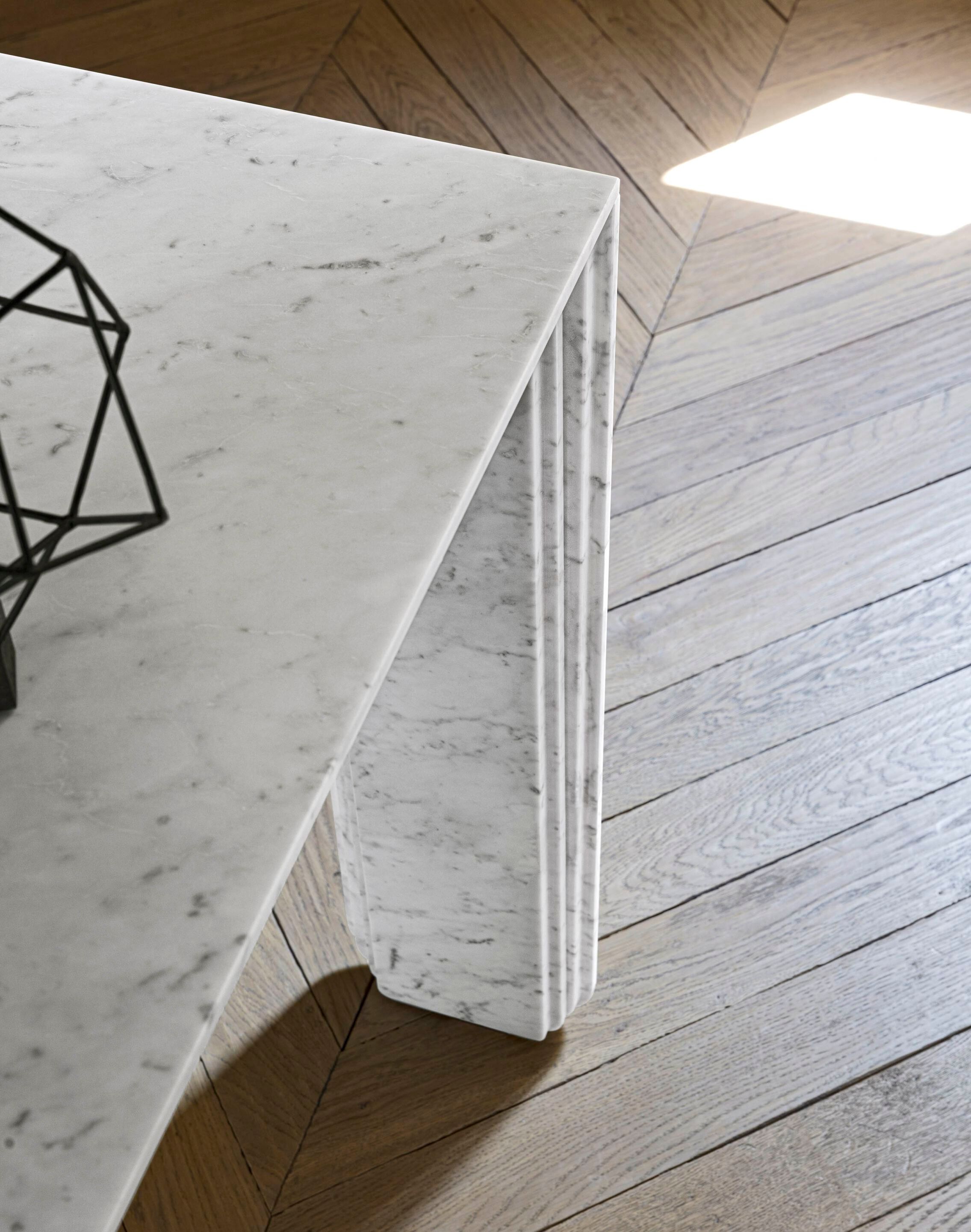 Прямоугольный стол из каррарского мрамора Pianca CORINTO ARCH-00006266 - Вид №4