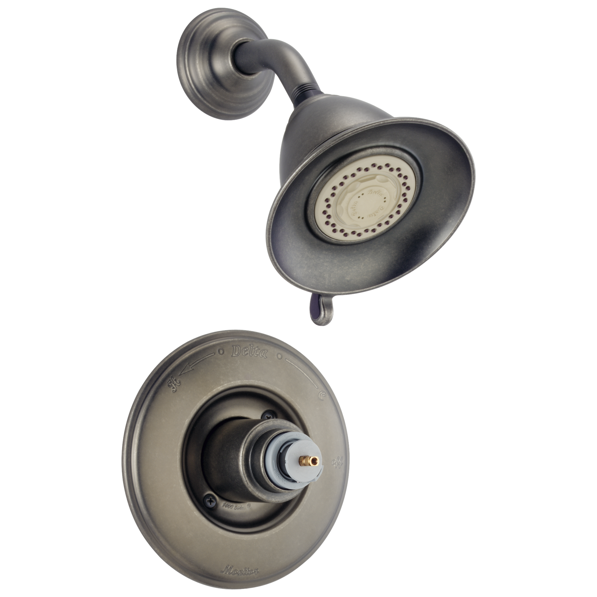 T14255-NPLHP Облицовка для душа Monitor® серии 14 - Без ручки Delta Faucet Victorian Жемчужный никель и латунь