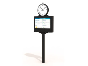 Доска объявлений для общественных мест / уличные часы