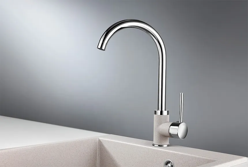 3125, XРОМ/АНТИК (БЕЖЕВЫЙ), СМЕСИТЕЛЬ КУХОННЫЙ GRANULA 3125-ST84