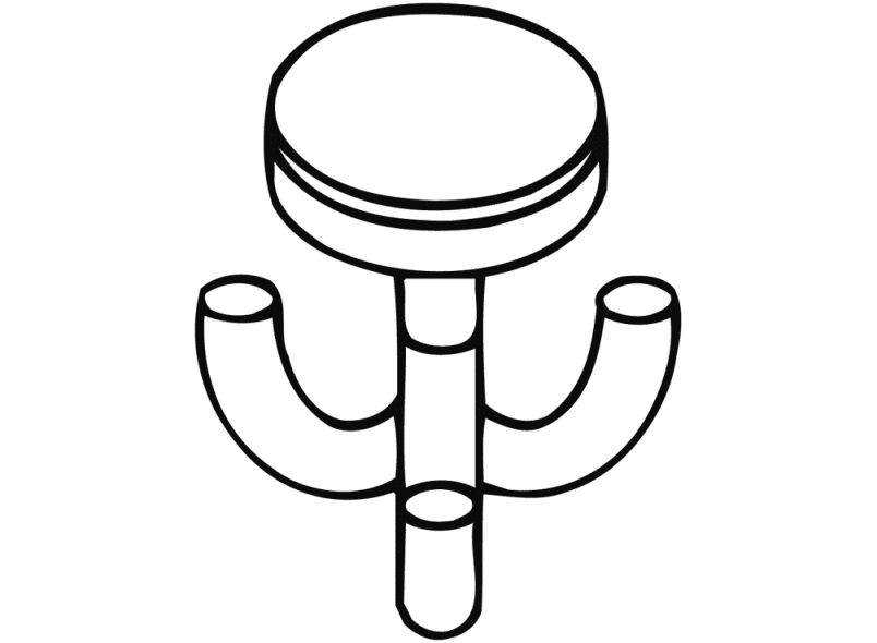 477.90B052 тройной крючок HEWI Edition matt | Polyamid  - Вид №3