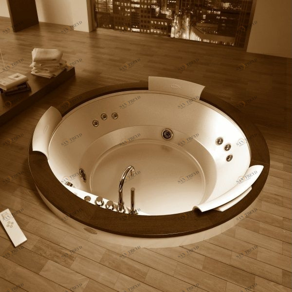 Ванна встроенная с гидромассажем "TOP AQS" Nova 9Q43-543 Jacuzzi 9Q43543