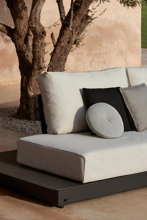 MNST1047 Concept 5 белый столешница из дерева iroko Manutti Air - Вид №1