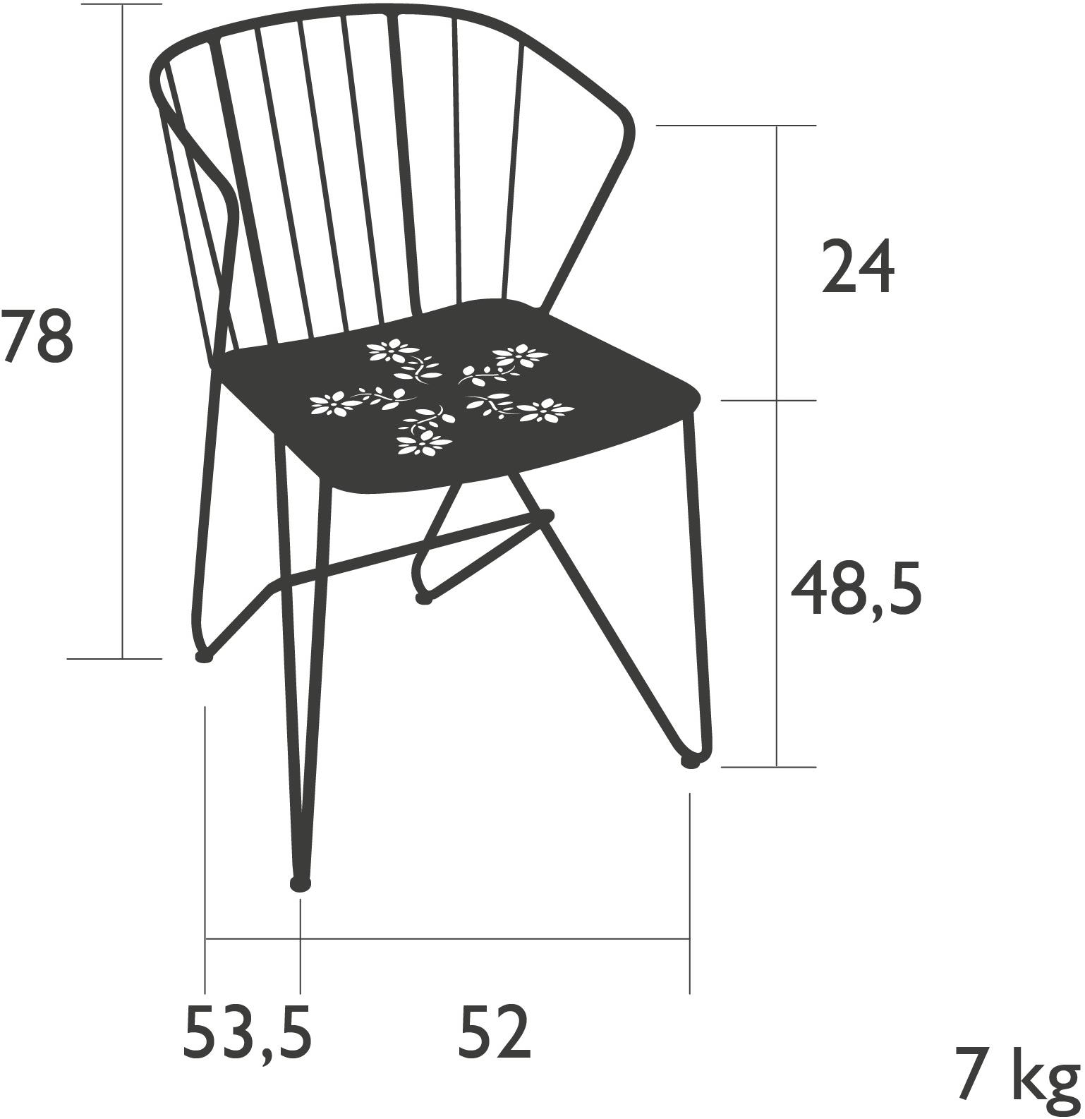 Fermob Садовое кресло из стали Flower 7100 - 7101 - Вид №4