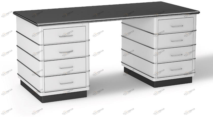 müller möbelfabrikation Стол из стали с ящиками Classic line Tb 229