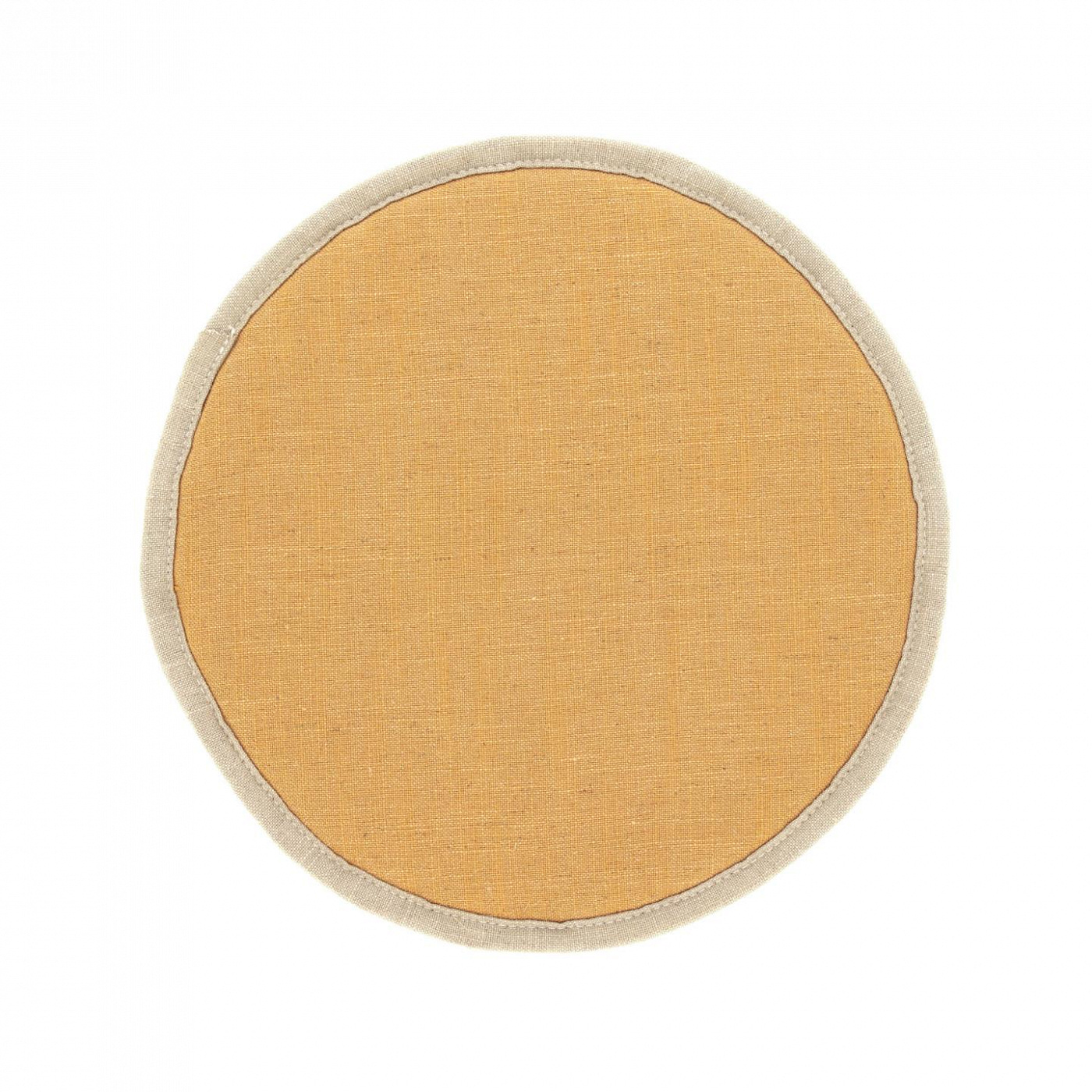 095791 Круглая подушка для стула Prisa горчичная, 35 см La Forma Prisca