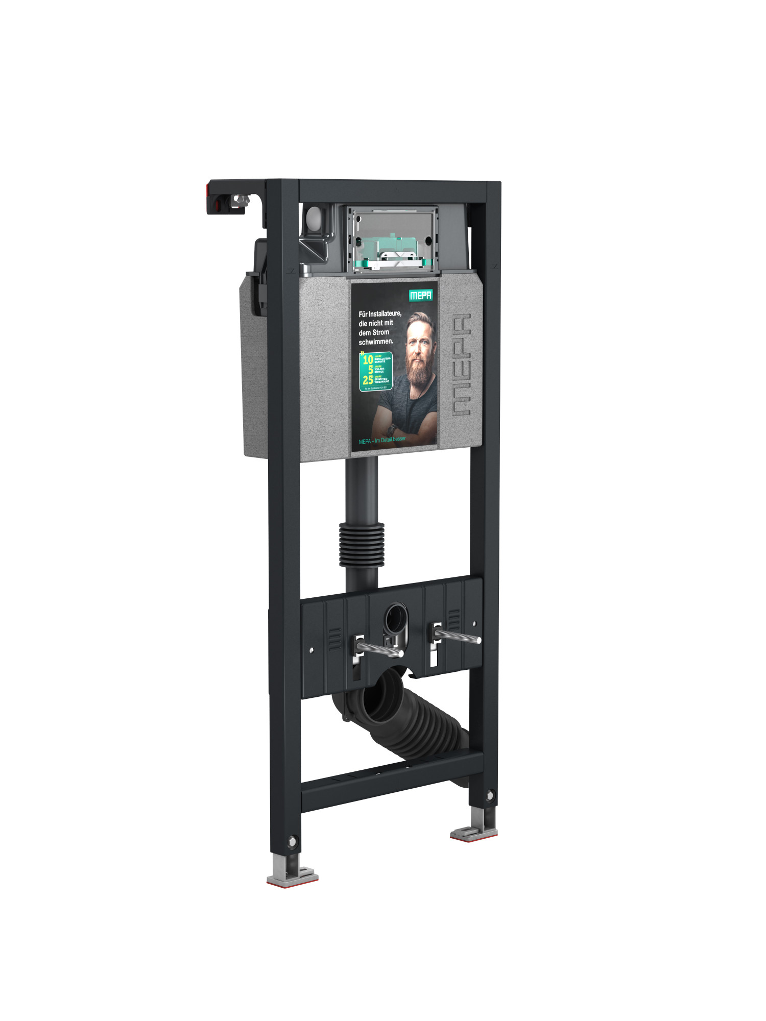 514813 MEPA  Рамы для унитазов. Бачок унитаза ступенчатый тип А31 