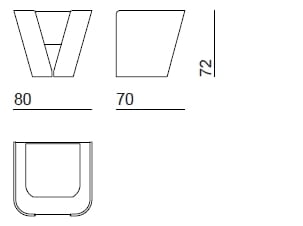 Кожаное кресло с подлокотниками Bizzotto Italia Нара ARCH-00129276 - Вид №6