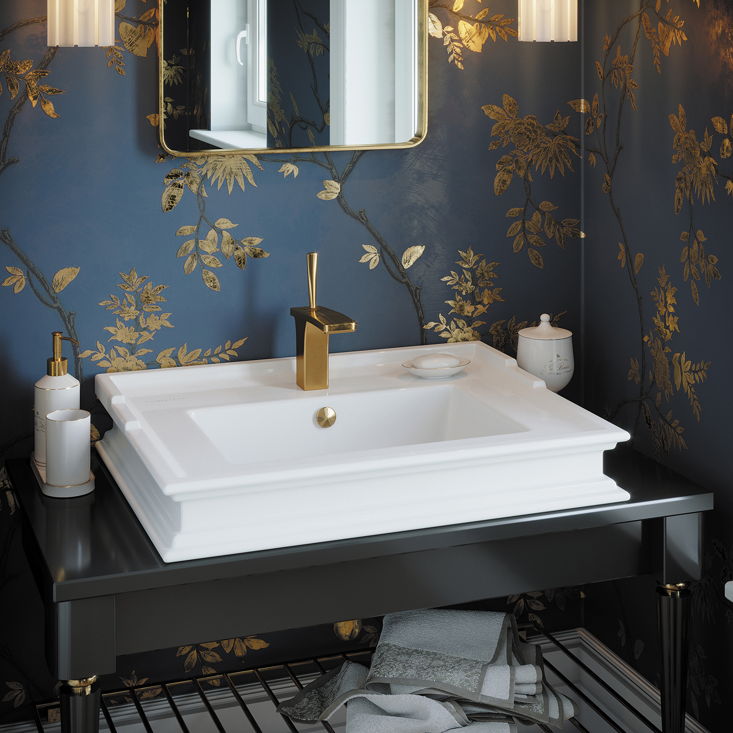 AMP65SLWB01 Умывальник SANITA LUXE Ampir 