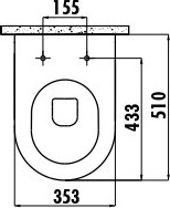 FE322-00CB00E-0000 FREE Унитаз подвесной безободковый с биде Creavit Free - Вид №14