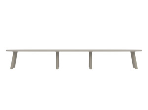 Овальный стол из композитного материала и алюминия