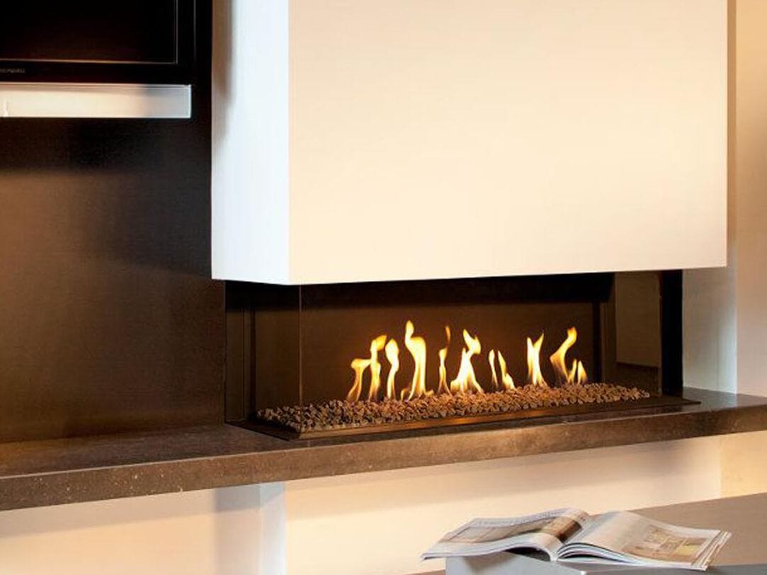 Настенный газовый камин с тройным фасадом KALFIRE G110/37S ARCH-00106949