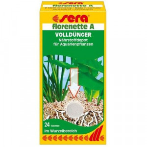 Т0048645 Подкормка для аквариумный растений Флоренетте А, 24 таб. SERA
