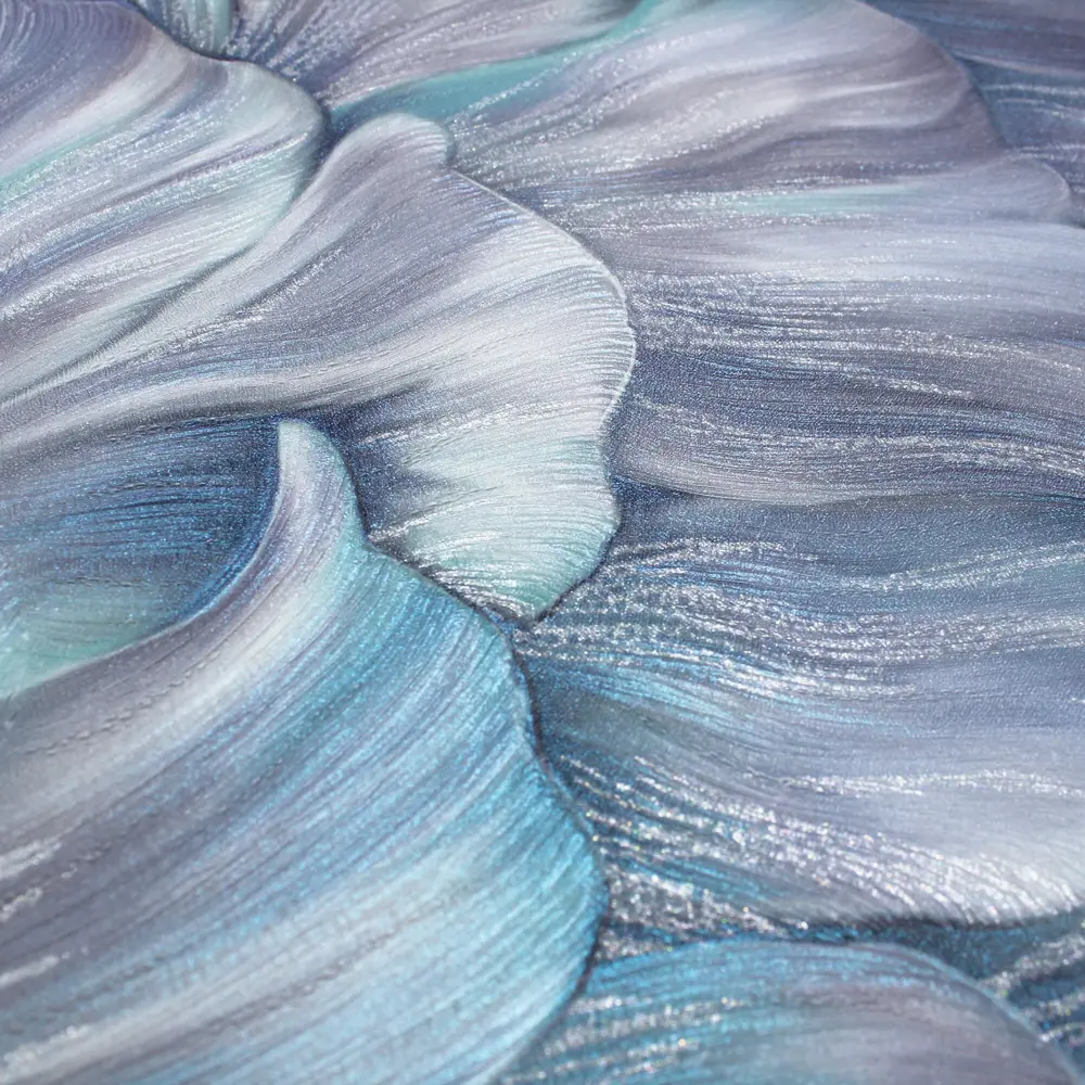 Флизелиновые обои Erismann Lilit — глубокий синий тон для стильного интерьера 89384286 STLM-1338340 - Вид №1