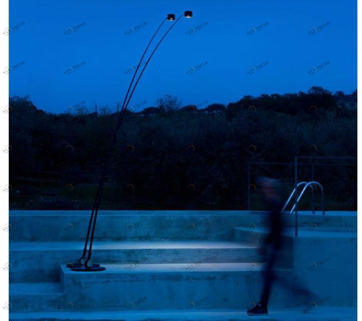 DAVIDE GROPPI Светодиодный торшер из стекловолокна и металла Sampei sun-id-1347089