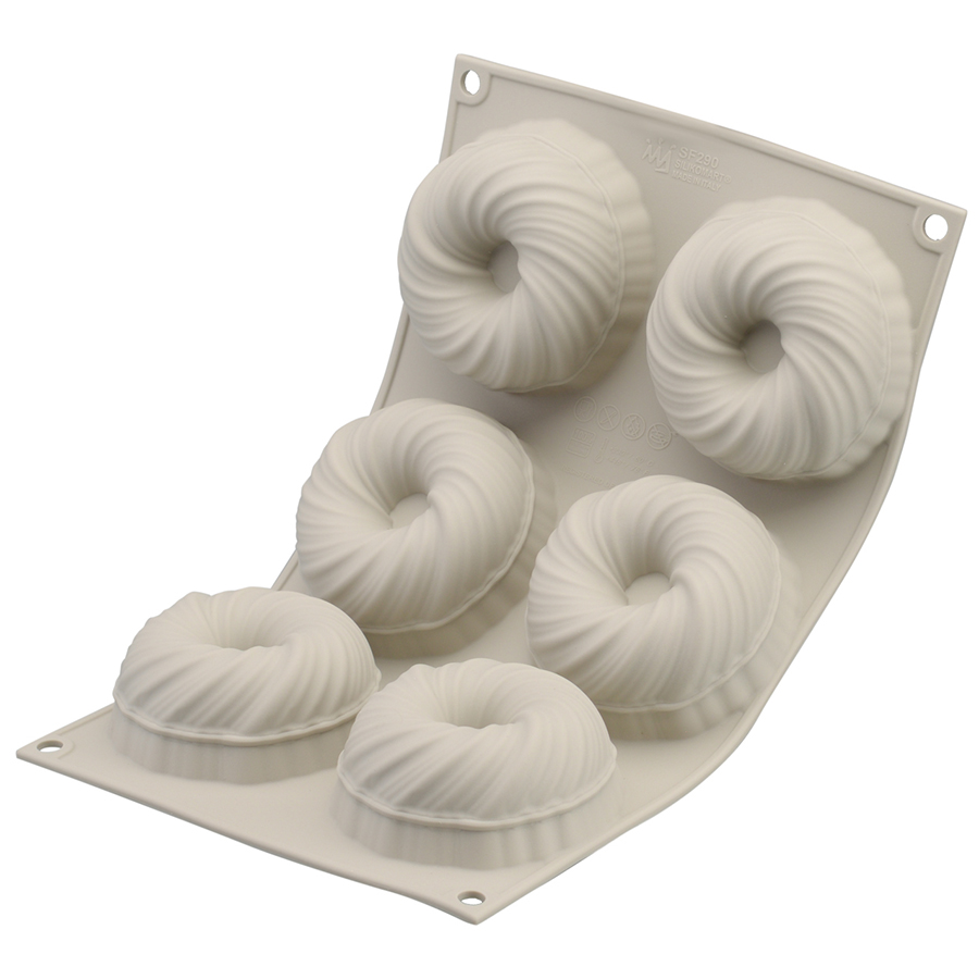 26.290.13.0065 Форма для приготовления пирожных mini intreccio 18,2 х 33,7 см силиконовая Silikomart  - Вид №1