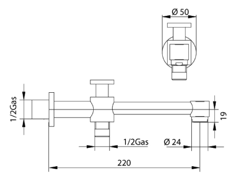 386364SN Излив с девиатором Bandini Coco Santreyd - Вид №1
