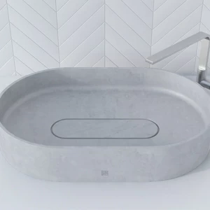 WВ608BELYJ Накладная раковина на столешницу  овальная BetOn