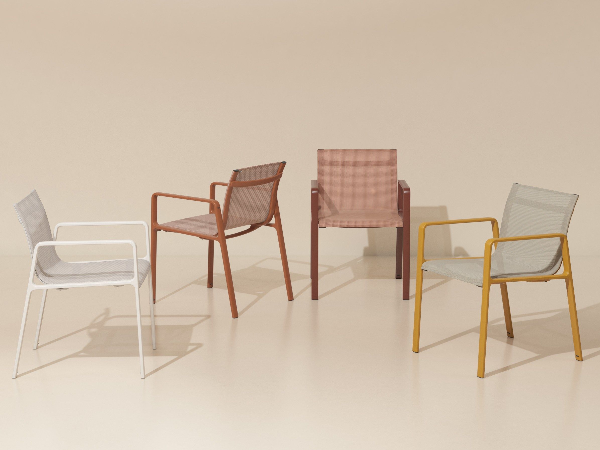 Тканевый штабелируемый садовый стул с подлокотниками Kettal Park Life ARCH-00029654 - Вид №2